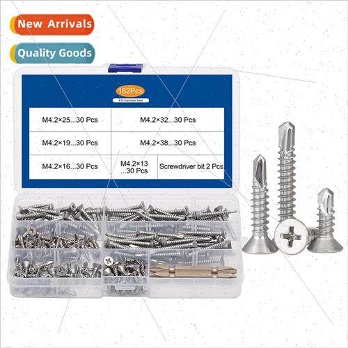 410 Phillips drilling screws set self tapping self drilling