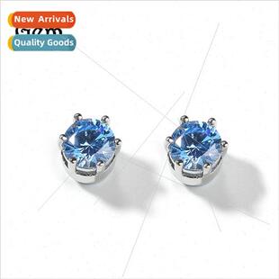 Europe hip-hop 8MM round zirconium snowflake cross icing sug