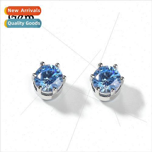 Europe hip-hop 8MM round zirconium snowflake cross icing sug