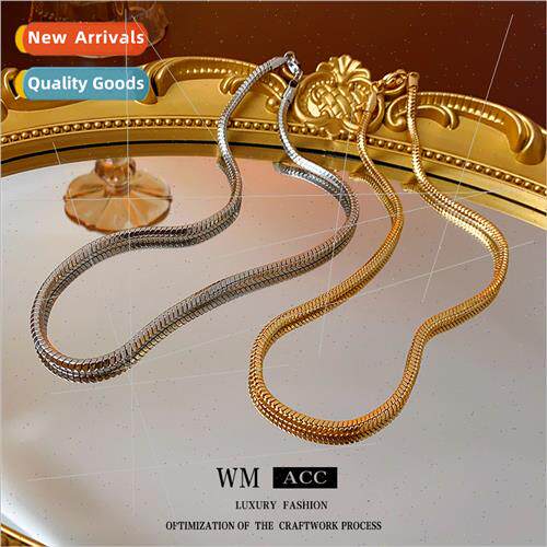 Plating simple metal necklace wh atmosphere collarbone chain
