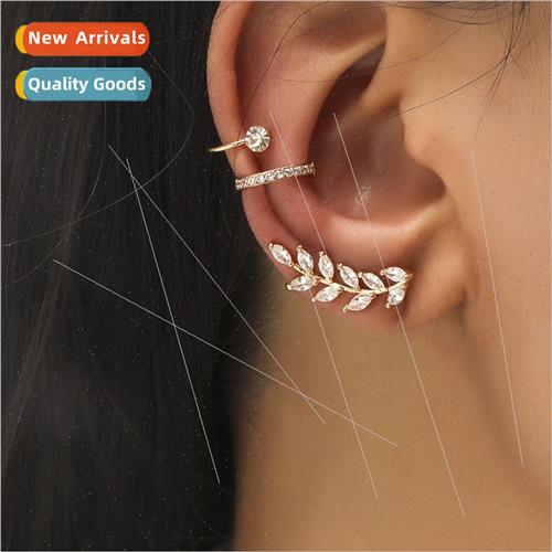 Europe gold color diamonds whout ear holes ear bone clip fas