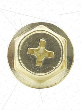 304 gold cross recessed hexagon socket flange screws hex hea
