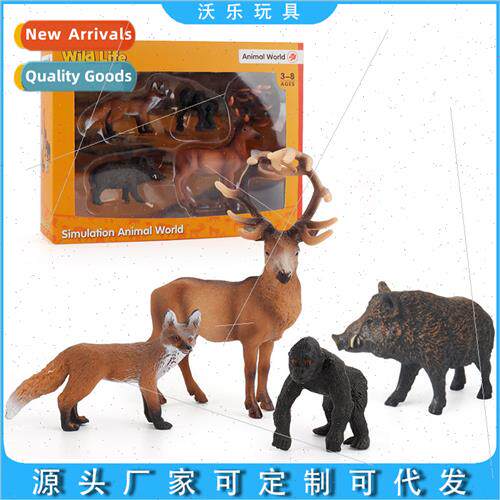 Wild animal model chimpanzee fox male horse deer boar red fo