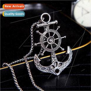 Europe Anchor Men Necklace Punk Hipster Pendant Bully Vintag