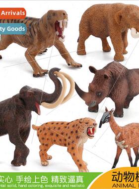 Ancient animal simulation model woolly rhinoceros mammoth po