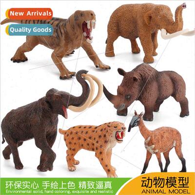 Ancient animal simulation model woolly rhinoceros mammoth po