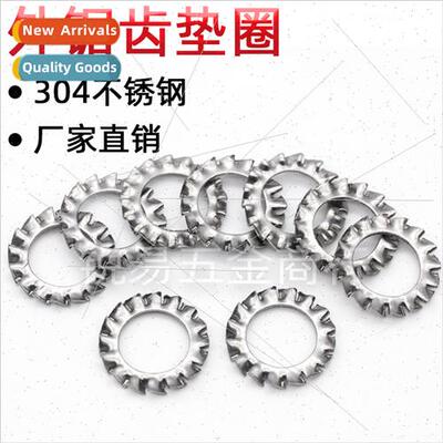 304 external serrated washer stopping anti-loosening daisy m