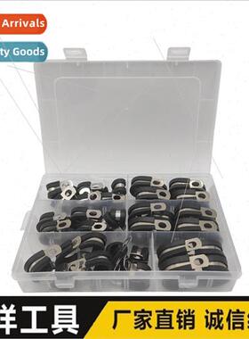 52pcs Stainless Steel Hose Clamps wh Rubber Tape R Type Hose