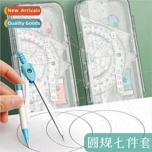 20cm ruler set rulers student drawing protractor triangle bo