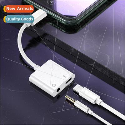 适用headset cell phone adapter cable 3.5mm to iphone chargin