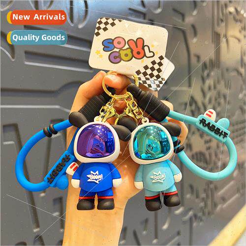 Cartoon tide cool space bear bag charm keychain key chain sm