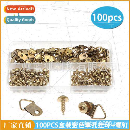 Picture Frame Hardware Hooks 100pcs Boxed Golden Triangle ng