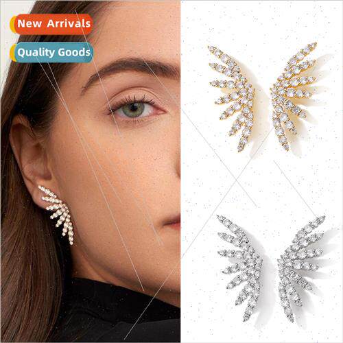 che Butterfly Wings Earrings Women Europe Super Shiny Full S