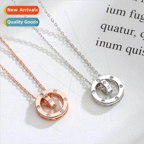 Europe popular Roman carousel necklace female pendant fashio