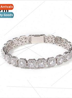 Hip Hop 9mm Square Ice Candy Zirconia Bracelet ins che pcs