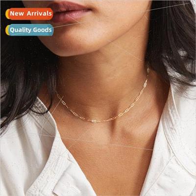 Gold Plated Stainless Steel Necklace Ladies Decorative Taniu