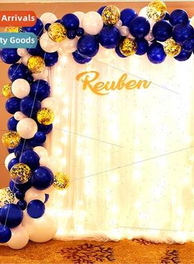 Navy blue latex balloon birthday decoration wedding room wed