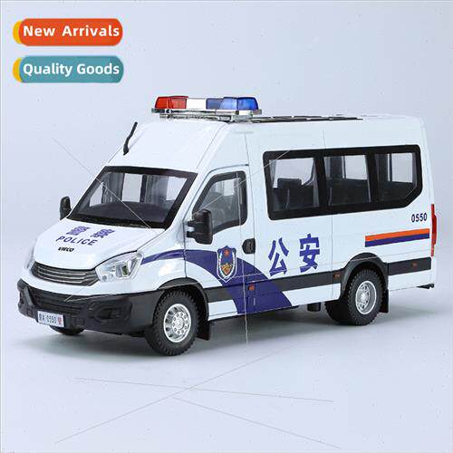 1/24 simulation Iveco police car alloy sound light boomerang
