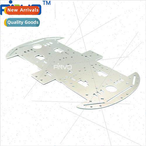4WD 4-wheel intelligent trolley chassis 1.5mm aluminum alloy