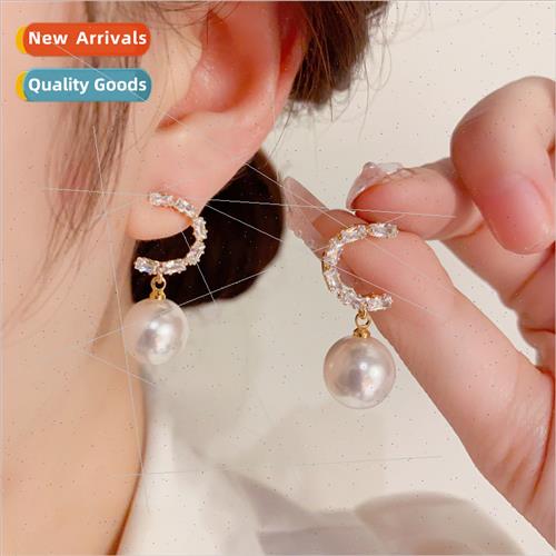 Koreas925 silver needle exquise fashion super flash inlaid d