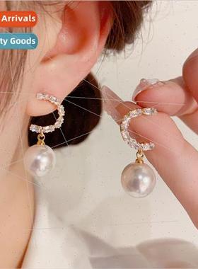 Koreas925 silver needle exquise fashion super flash inlaid d