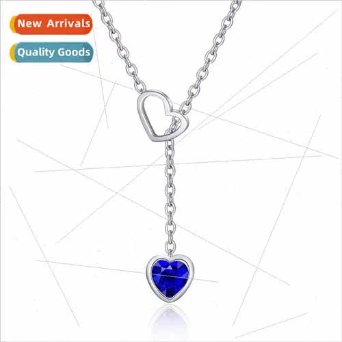 Korea ins new tanium steel collarbone chain hundred wh heart