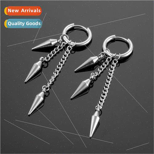 BulletproJunior Tanium Steel Hanging Three Bullets Ear Buckl