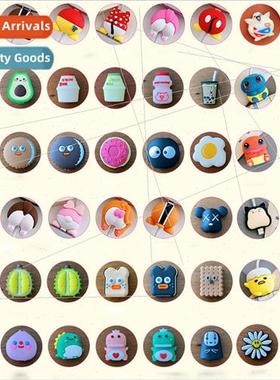 Data cable protective cover creative cartoon soft rubber ber