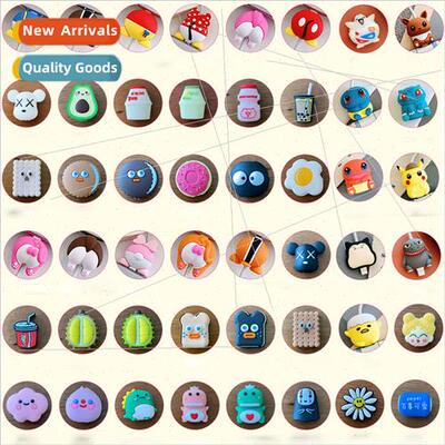 Data cable protective cover creative cartoon soft rubber ber