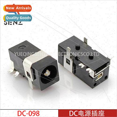 DC Power Socket DC-098 Front Plug Rear Stick Plum Pin 4.0X1.