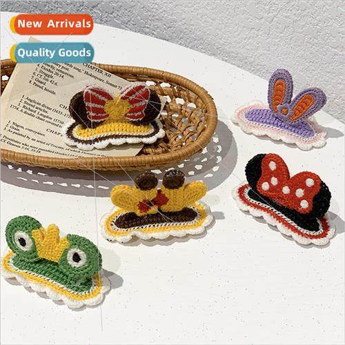 Korea knted hair clips cute cartoon animal top clip bb clip