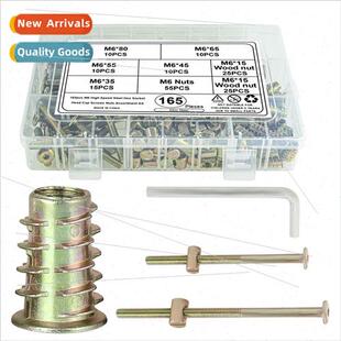165pcs color zinc chamfered hexagon socket head cap screws w