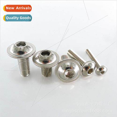304 round head hexagon socket screws wh gasket Pan head mach