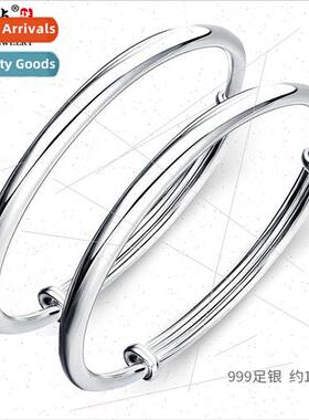 Baby baby bracelet silver glossy bracelet simple kids childr