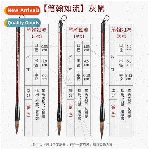Partial hair gray mouse brushes beginner practice training c