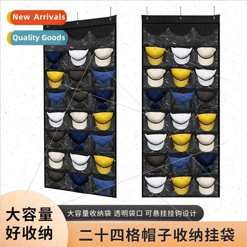 24 compartments simple pvc jewelry bag fabric storage hangin