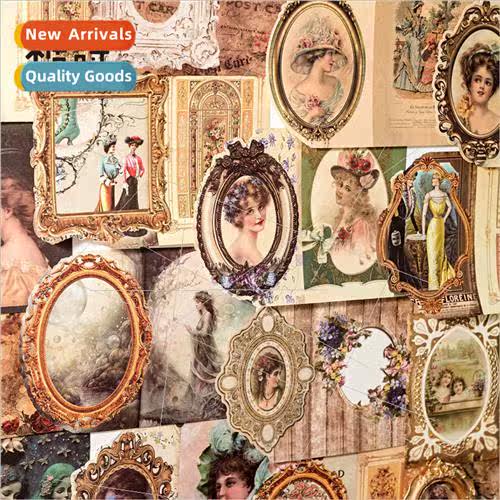 Mirror frame material paper Mystery mirror lerary ins retro
