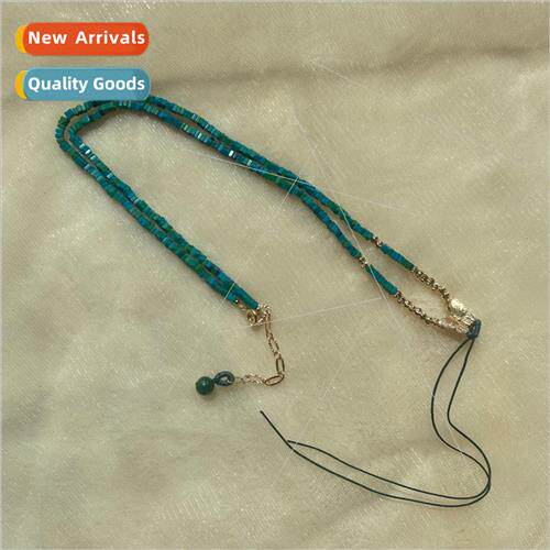 Natural phoenix stone bead chain collarbone chain necklace r
