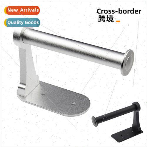 Space Aluminum Bathroom Toilet Paper Towel Holder Black No-P
