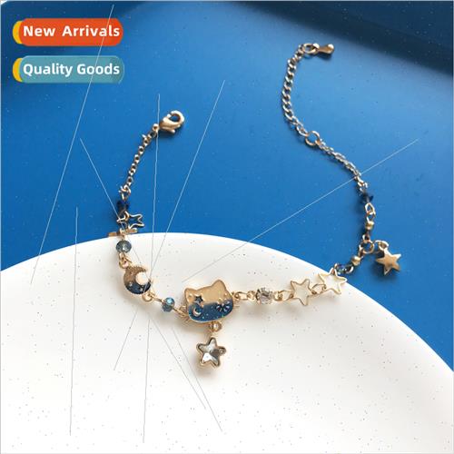 New cat bracelet creative lady rhyme cute star bright gradie