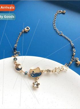 New cat bracelet creative lady rhyme cute star bright gradie