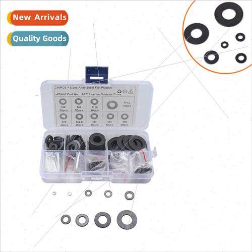 240pcs in box 9 kinds 8.8 blackened flat washers Flat Washer