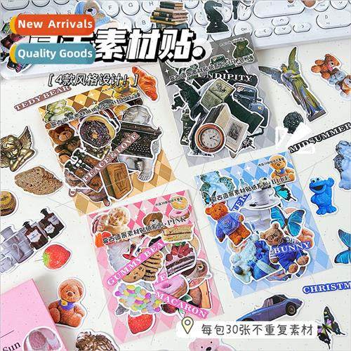 Alien retro sticker pack American decorative stickers DIY ha