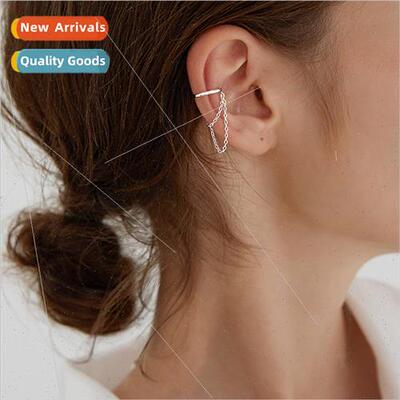 Geometric no ear hole ear clip female simple ins tide retro