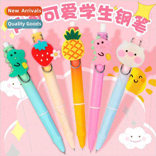 Cartoon push action fountain pen students special high color