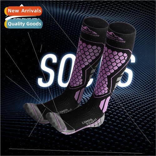Winter new wool long ski socks outdoor travel warm quick dry
