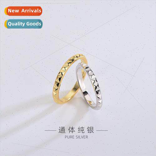 s925 silver Japan Scandinavian square pointed willow stud ri