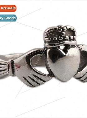 Europe New Crown Ring Vintage Irish Tradional Wedding Ring S