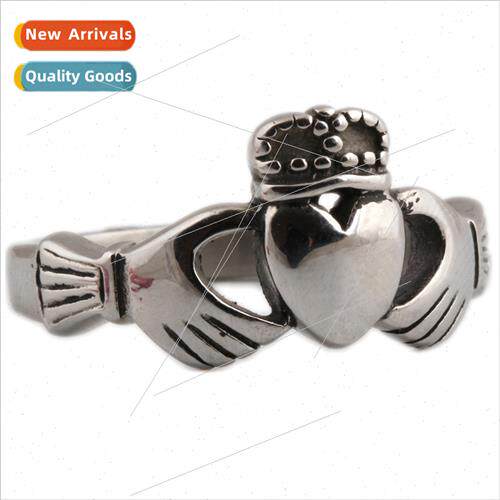 Europe New Crown Ring Vintage Irish Tradional Wedding Ring S