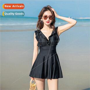 New ins women Korea spa swimsu backless one-piece swimsu fem